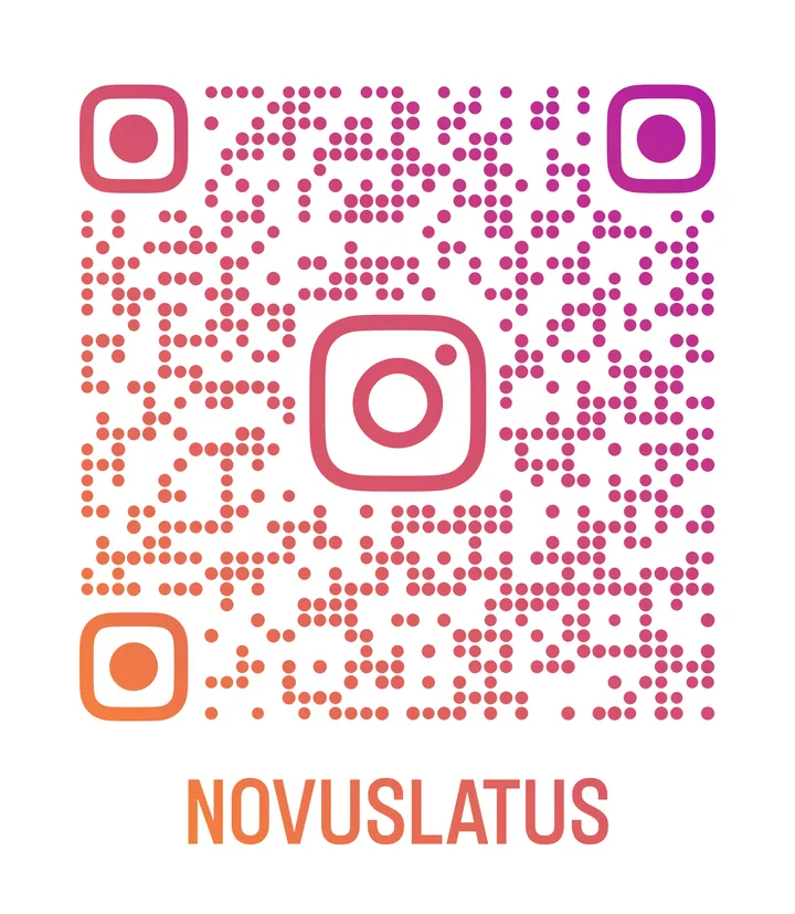 Kod QR prowadzący do profilu Novus Latus na Instagramie